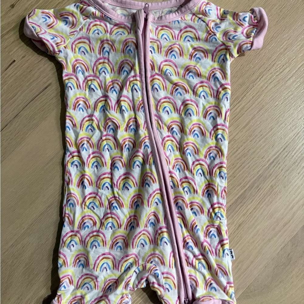 Little Sleepies Short Zippies -  Rainbow